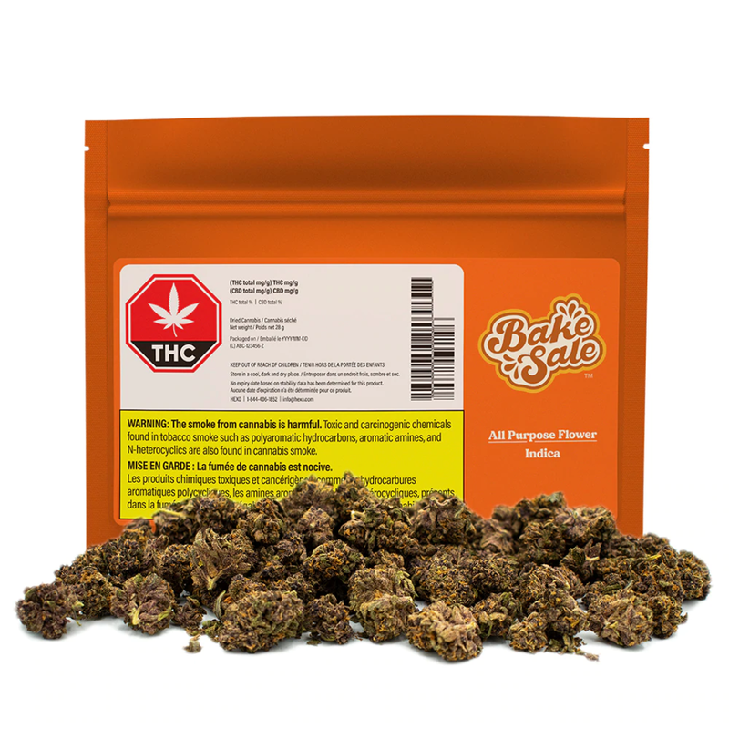 All Purpose Flower Indica by Bake Sale-Morden Cannabis & Vape SuperStore Manitoba Bake Sale Flower 14g All Purpose Flower Indica by Bake Sale