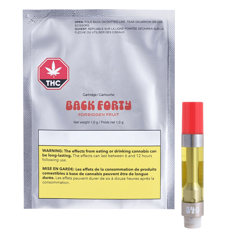 Back Forty 510 Cartridges 1.2g Forbidden Fruit 510 Vape Cartridge by Back Forty-Morden Vape & Cannabis