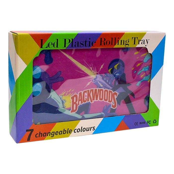 Backwoods LED Rolling Tray with Lid-Super Hero-Morden Cannabis Manitoba Backwoods Accessories Backwoods LED Glow Rolling Tray with Lid-Super Hero
