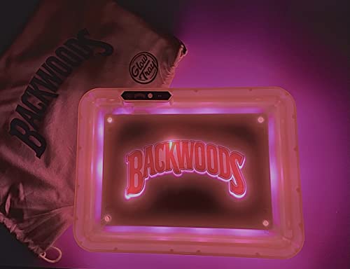 Backwoods LED Rolling Tray with Lid-Super Hero-Morden Cannabis Manitoba Backwoods Accessories Backwoods LED Glow Rolling Tray with Lid-Super Hero