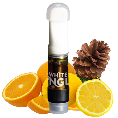 Banana Punch Live Resin 510 Vape Cartridge by White NGL-Morden Cannabis White NGL 510 Cartridges 0.5g Banana Punch Live Resin 510 Vape Cartridge by White NGL
