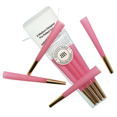 Beautiful Burns Pre-Rolled Designer Cones-Morden Cannabis & Bong Shop Beautiful Burns Accessories 8/pkg / Power Pink Beautiful Burns Pre-Rolled Designer Cones-8/pkg
