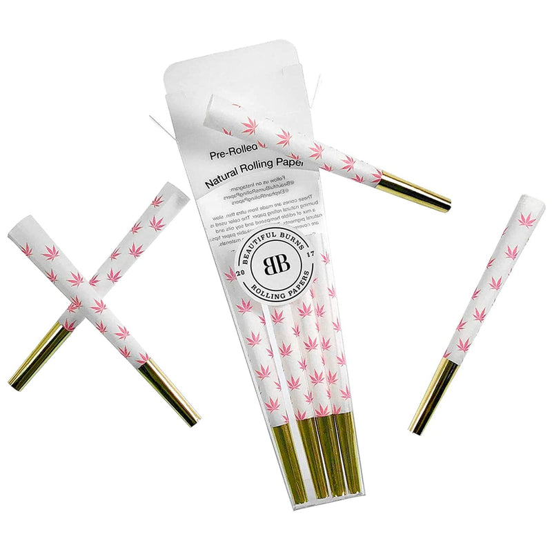 Beautiful Burns Pre-Rolled Designer Cones-Morden Cannabis & Bong Shop Beautiful Burns Accessories 8/pkg / Pretty N Pink Beautiful Burns Pre-Rolled Designer Cones-8/pkg