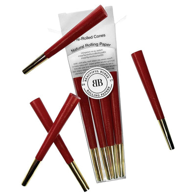 Beautiful Burns Pre-Rolled Designer Cones-Morden Cannabis & Bong Shop Beautiful Burns Accessories 8/pkg / Queen of Hearts Beautiful Burns Pre-Rolled Designer Cones-8/pkg