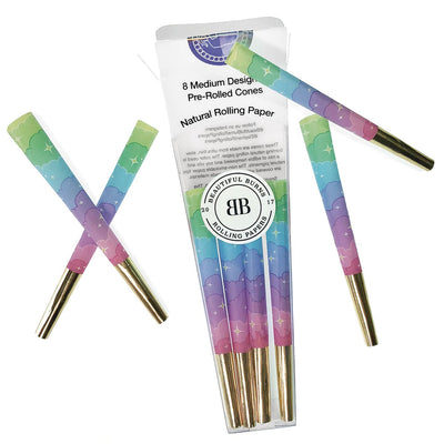 Beautiful Burns Pre-Rolled Designer Cones-Morden Cannabis & Bong Shop Beautiful Burns Accessories 8/pkg / Unicorn Beautiful Burns Pre-Rolled Designer Cones-8/pkg