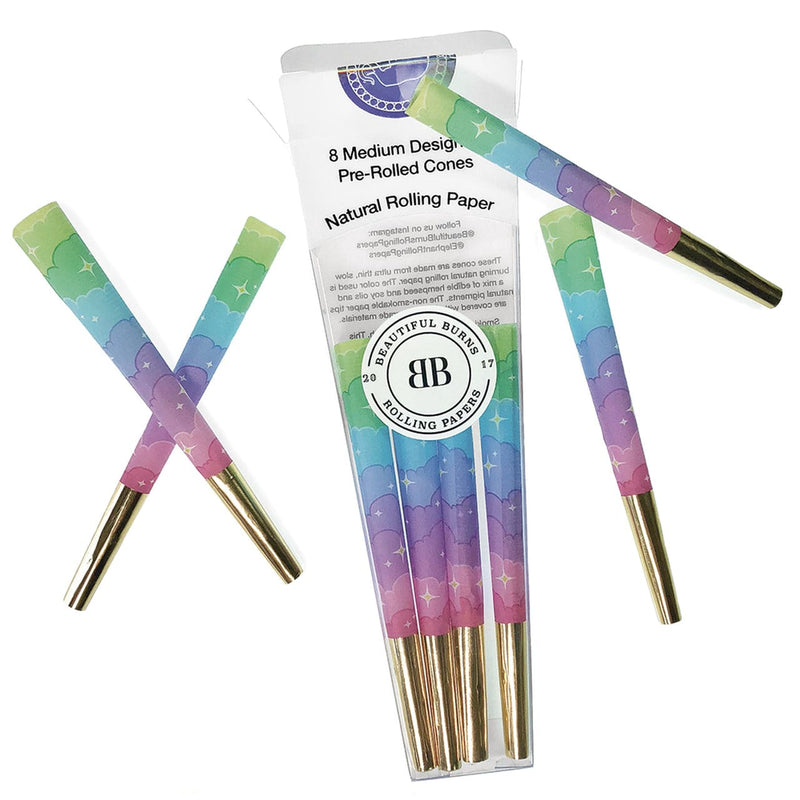 Beautiful Burns Pre-Rolled Designer Cones-Morden Cannabis & Bong Shop Beautiful Burns Accessories 8/pkg / Unicorn Beautiful Burns Pre-Rolled Designer Cones-8/pkg