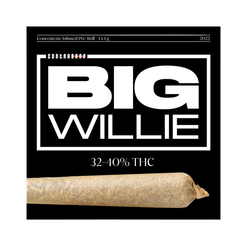 Big Willie Live Resin Infused Pre-Roll by Contraband- Morden Cannabis Contraband Pre-Rolls 1g Big Willie Live Resin Infused Pre-Roll 1x1g by Contraband