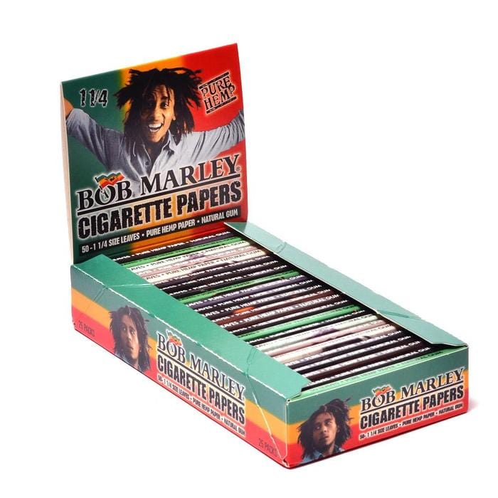 Bob Marley Hemp Rolling Papers 1 1/4 Size- Morden Cannabis & Bong Shop Bob Marley Accessories Bob Marley Hemp Rolling Papers 1 1/4 Size