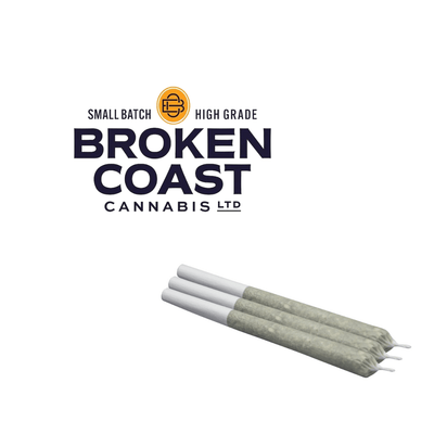 Broken Coast Pre-Rolls 3x0.5g Platinum Garlic Pre-Rolls by Broken Coast-3x0.5g-Morden Vape & Cannabis