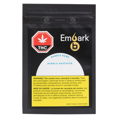 Bubble Hash by Embark Bubbleman-Morden Cannabis and Bong shop Manitoba Embark Hash 1g Bubble Hash by Embark Bubbleman