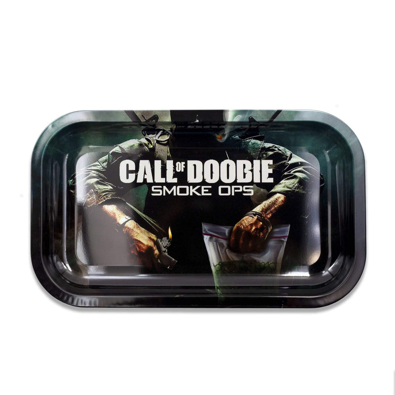 Call of Doobie Smoke Ops Rolling Tray-Morden Cannabis & Bong Shop VSyndicate Accessories Medium Call of Doobie Smoke Ops Rolling Tray