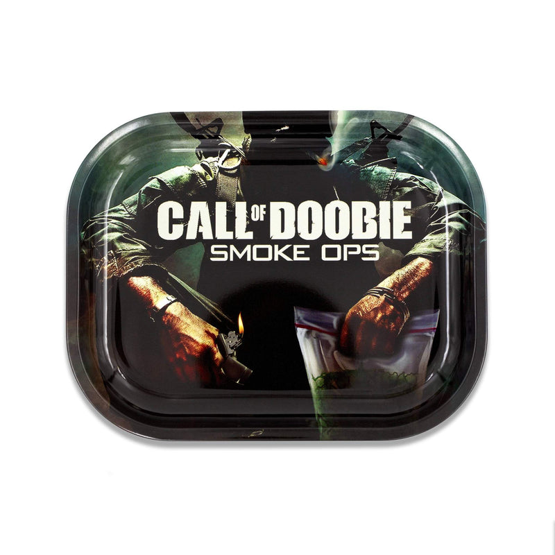 Call of Doobie Smoke Ops Rolling Tray-Morden Cannabis & Bong Shop VSyndicate Accessories Small Call of Doobie Smoke Ops Rolling Tray