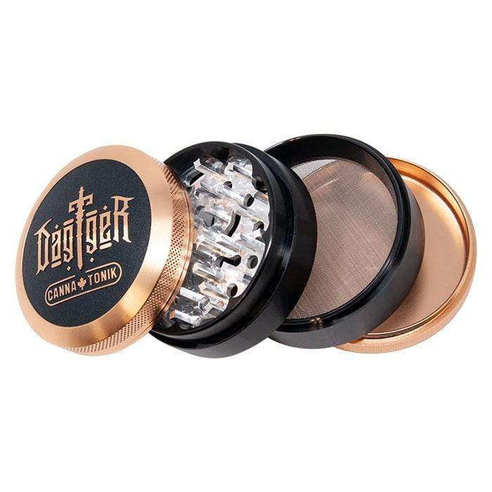 Cannatonik Dagger Aluminum Grinder 63mm Morden Cannabis and Bong Shop Cannatonik Accessories Gold Cannatonik Dagger Aluminum Grinder 63mm