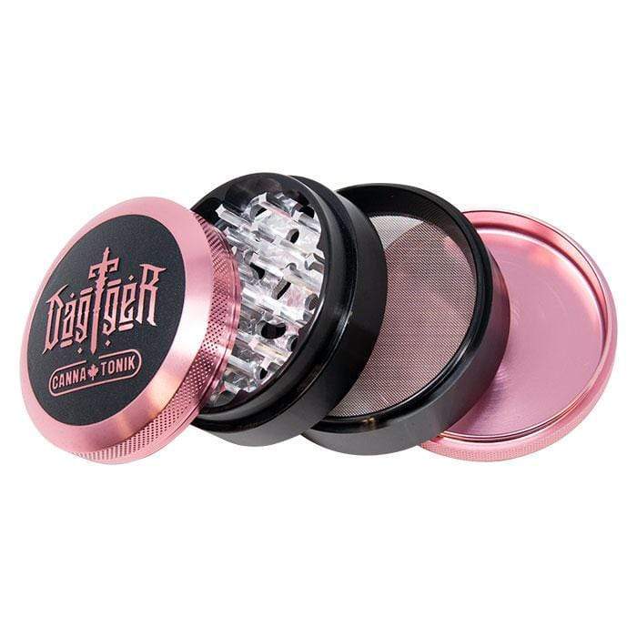 Cannatonik Dagger Aluminum Grinder 63mm Morden Cannabis and Bong Shop Cannatonik Accessories Pink Cannatonik Dagger Aluminum Grinder 63mm