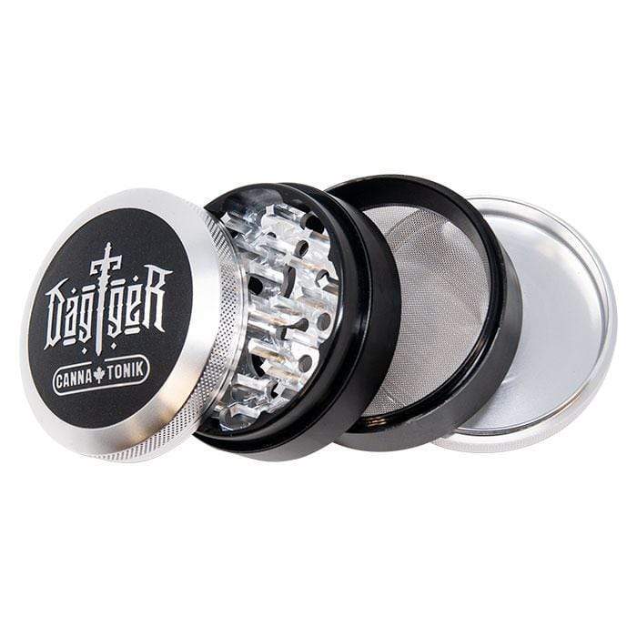 Cannatonik Dagger Aluminum Grinder 63mm Morden Cannabis and Bong Shop Cannatonik Accessories Silver Cannatonik Dagger Aluminum Grinder 63mm