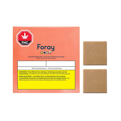 Caramel Apple Pie Chocolate Square by Foray-Morden Cannabis and Bong Foray Edibles 10g / 25mg/5mg Caramel Apple Pie Chocolate Square by Foray