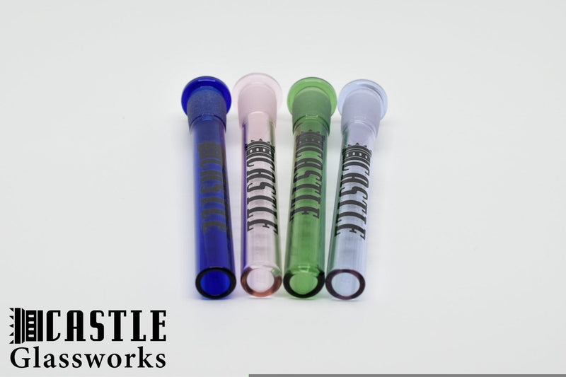 Castle Glassworks Colored Downstem-Morden Cannabis & Bong Shop  Castle Glassworks Downstems Green Castle Glassworks Colored Downstem