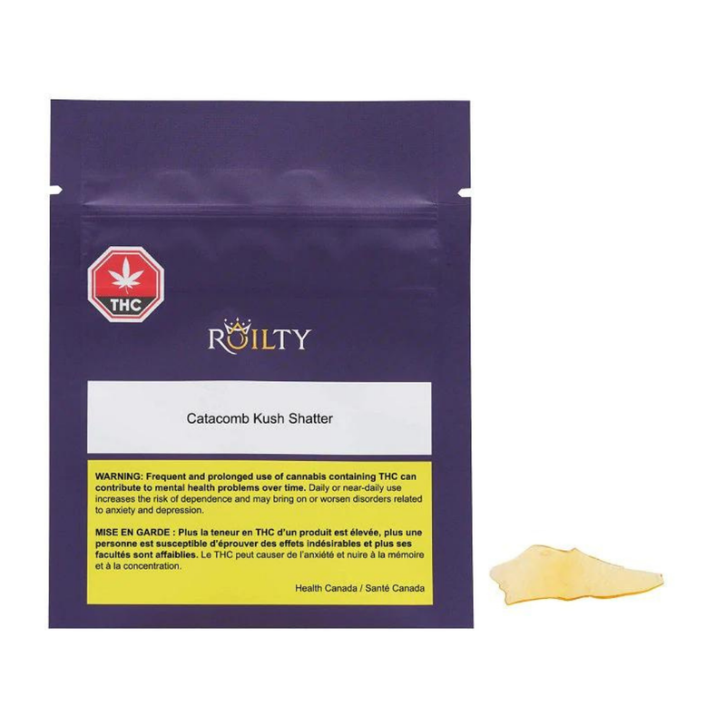 Catacomb Kush Shatter by Roilty- Morden Cannabis and Bong Shop Morden Cannabis & Bong Shop 1g Catacomb Kush Shatter by Roilty