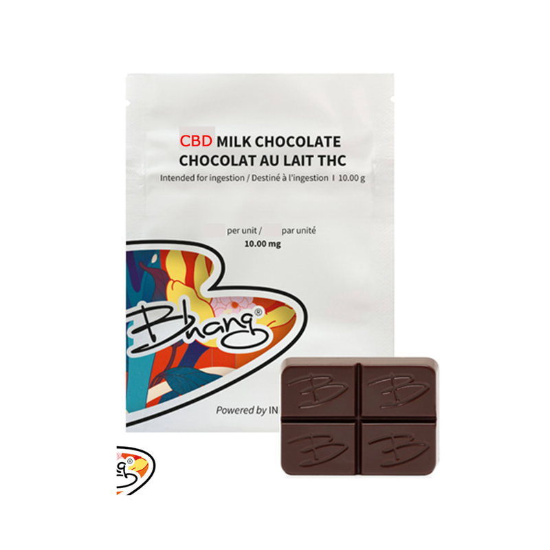 CBD Milk Chocolate by Bhang-Morden Cannabis and Bong Shop Manitoba Bhang Edibles 10g / 10mg CBD Milk Chocolate by Bhang