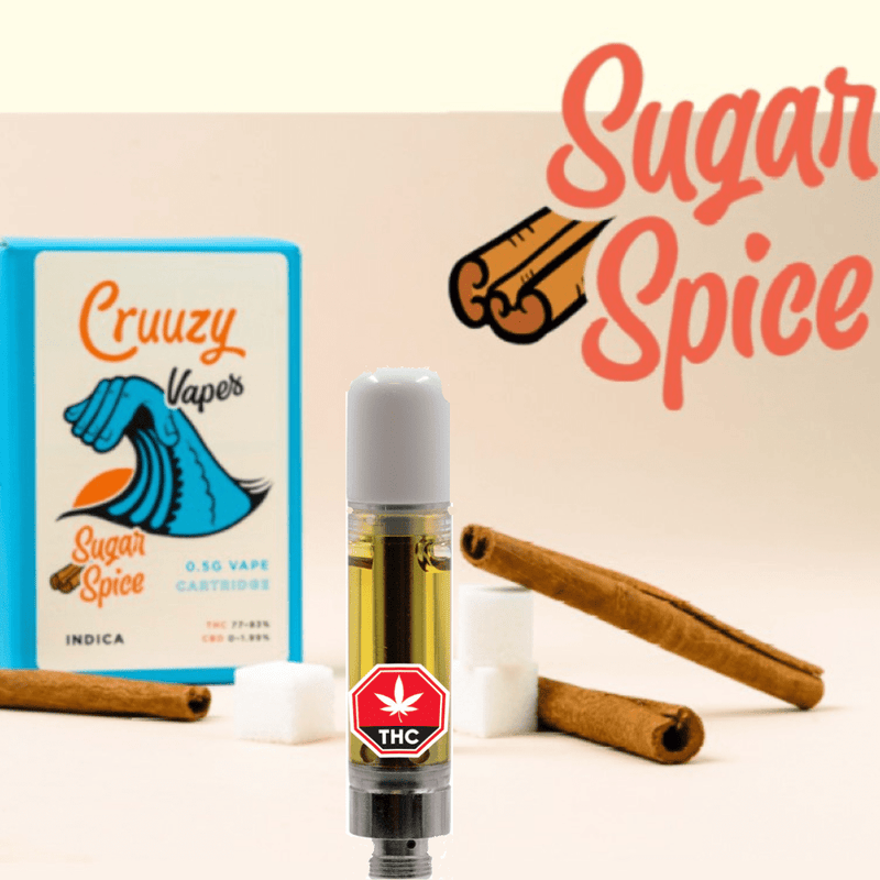 Cruuzy Cannabis 510 Cartridges 1 g Sugar Spice 510 Vape Cartridge By Cruuzy Cannabis-Morden Vape SuperStore & Cannabis