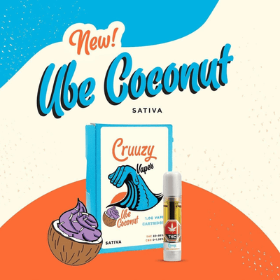 Cruuzy Cannabis 510 Cartridges 1 g Ube Coconut 510 Vape Cartridge By Cruuzy-Morden Vape SuperStore & Cannabis