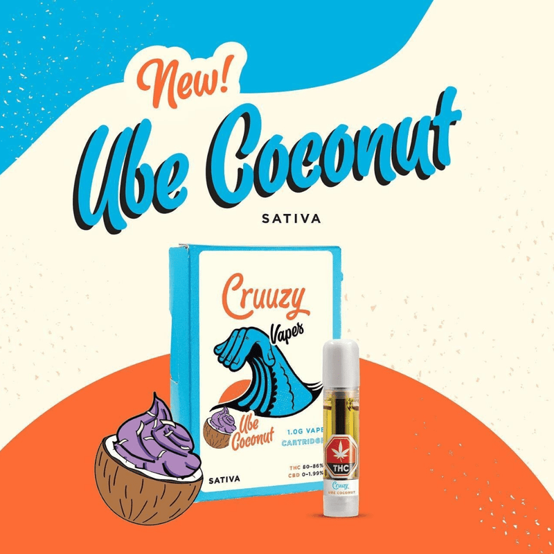 Cruuzy Cannabis 510 Cartridges 1 g Ube Coconut 510 Vape Cartridge By Cruuzy-Morden Vape SuperStore & Cannabis
