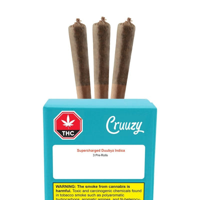 Cruuzy Cannabis Pre-Rolls 3 x 0.5g Supercharged Duubyz Infused Pre-Rolls By Cruuzy Cannabis-Morden Vape SuperStore & Cannabis