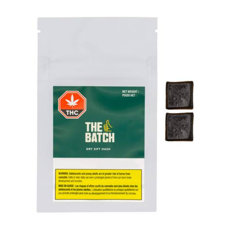 Dry Sift Hash by The Batch-Morden Cannabis and Bong Shop, Manitoba The Batch Hash 2g Dry Sift Hash by The Batch