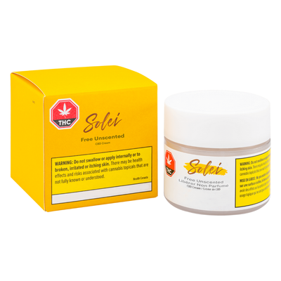 Free-Unscented Hand Cream By Solei-Morden Cannabis and Bong Shop Solei Topicals 75g Free-Unscented Hand Cream By Solei