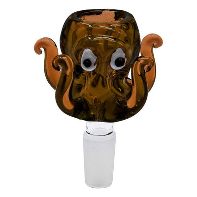 Glass Bong Replacement Bowl 14mm-Octopus-Morden Cannabis & Bong Shop Retro Accessories 14mm / Amber Glass Bong Replacement Bowl 14mm-Octopus