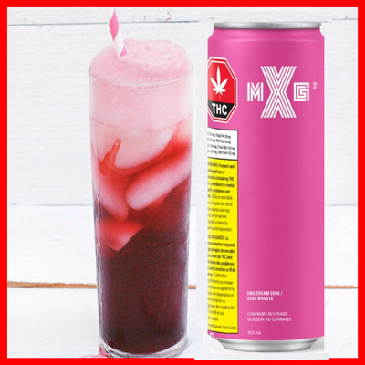 HEXO XMG Cream Soda Cannabis Beverage 10mg THC-Morden Cannabis Manitoba XMG Beverages 355ml HEXO XMG Cream Soda Cannabis Beverage 10mg