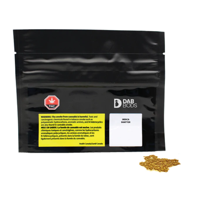 Indica Shatter by Dab Bods-Morden Cannabis and Bong Shop, Manitoba Dab Bods Shatter 1g Indica Shatter by Dab Bods