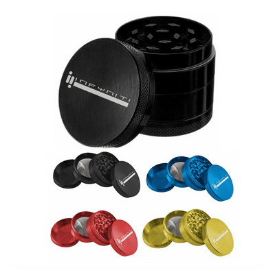 Infyniti 3.0-4 Piece Zinc Cannabis Grinder Morden Cannabis and Bong Infyniti Accessories Infyniti 3.0-4 Piece Zinc Cannabis Grinder