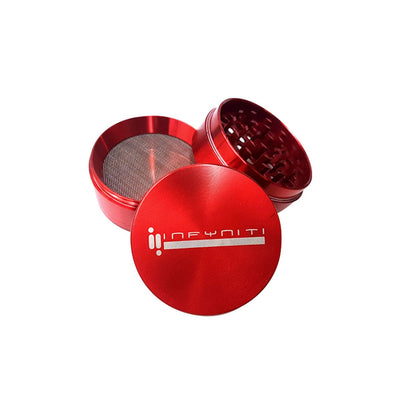Infyniti Aluminum Grinders 4-pcs 2.2" Morden Cannabis and Bong Shop Infyniti Accessories Red Infyniti Aluminum Grinders 4-pcs 2.2"