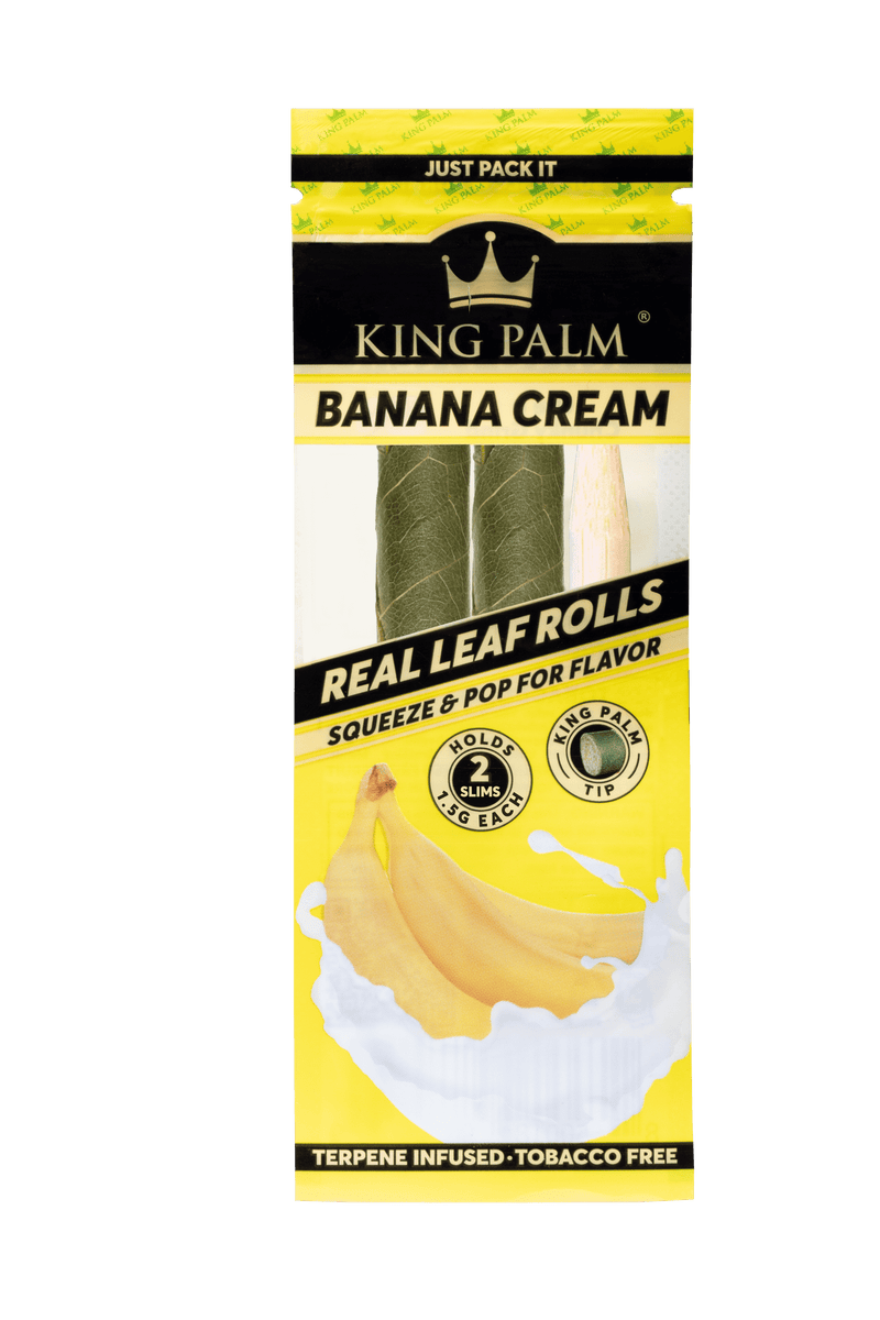 King Palm Slim Pre-Rolls (2pck)-Morden Cannabis & Bong Shop King Palm Accessories Banana Cream King Palm Slim Pre-Rolls (2pck)