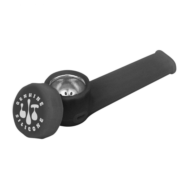 Lit Silicone 3.5" Hand Pipe Morden Cannabis and Bong Shop Manitoba LIT Silicone Accessories Black Lit Silicone 3.5" Hand Pipe