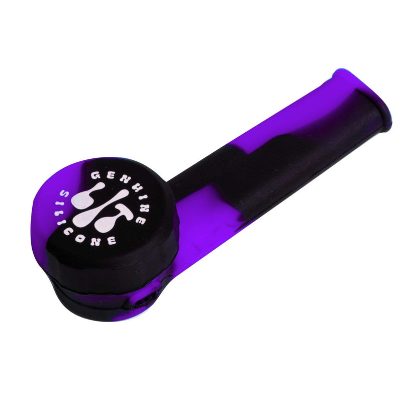 Lit Silicone 3.5" Hand Pipe Morden Cannabis and Bong Shop Manitoba LIT Silicone Accessories Purple/Black Lit Silicone 3.5" Hand Pipe