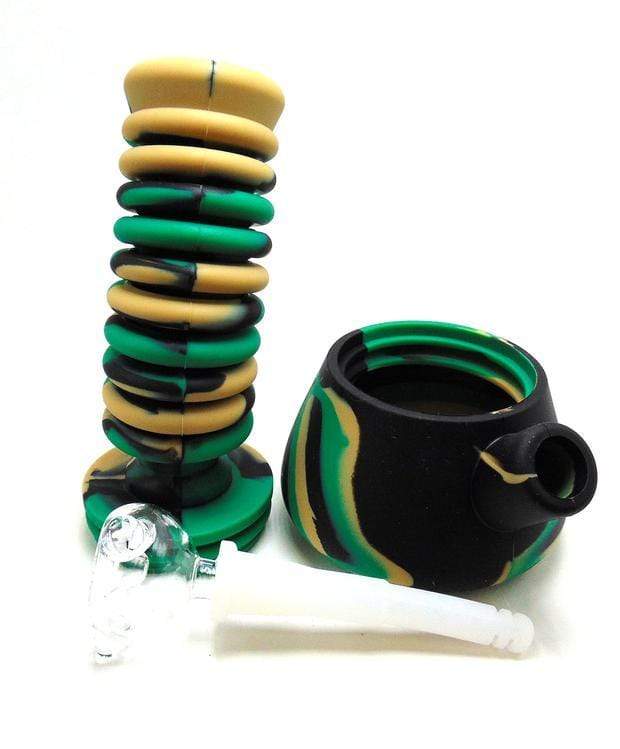 LIT Silicone Extendable Water Pipe-Morden Cannabis & Bong Shop LIT Silicone Accessories Camo LIT Silicone Extendable Water Pipe