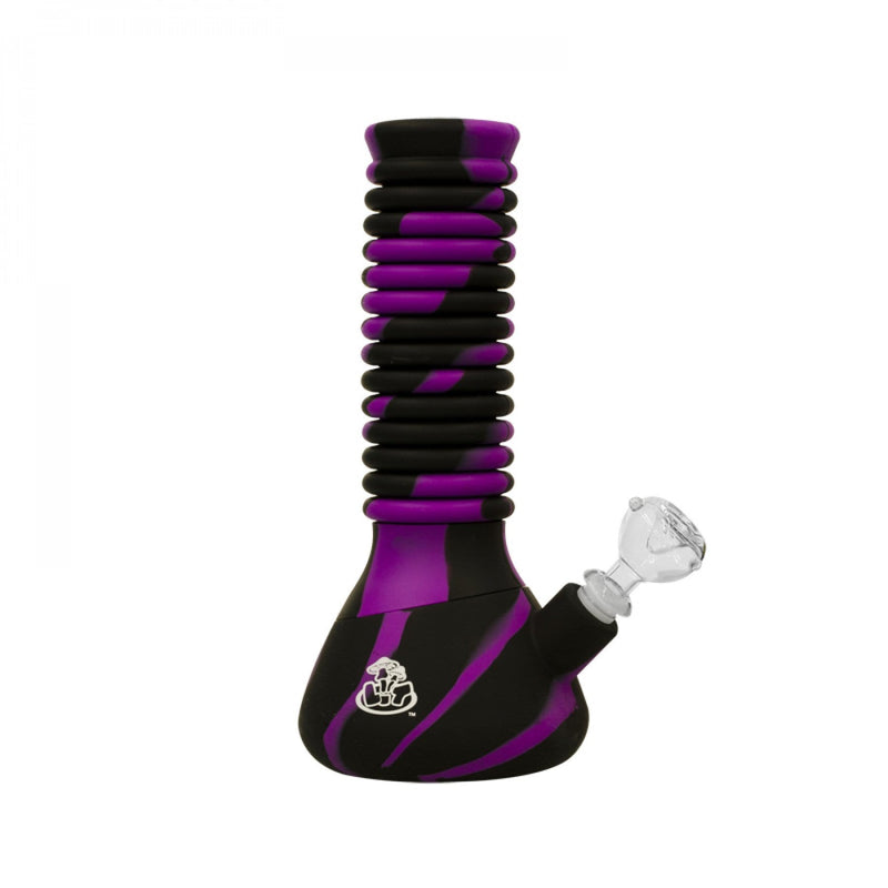LIT Silicone Extendable Water Pipe-Morden Cannabis & Bong Shop LIT Silicone Accessories Purple/Black LIT Silicone Extendable Water Pipe
