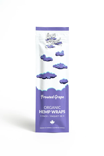 Low Cloud Hemp Blunt Wraps (4pck)-Morden Cannabis & Bong Shop Low Cloud Accessories Frosted Grape Low Cloud Organic Hemp Blunt Wraps (4pck)