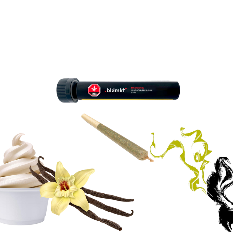 MacFlurry Pre-Roll 1x1g Pre-Roll by BLKMKT-Morden Cannabis and Bong Shop BLKMKT Pre-Rolls 1x1g MacFlurry Pre-Roll 1x1g Pre-Roll by BLKMKT