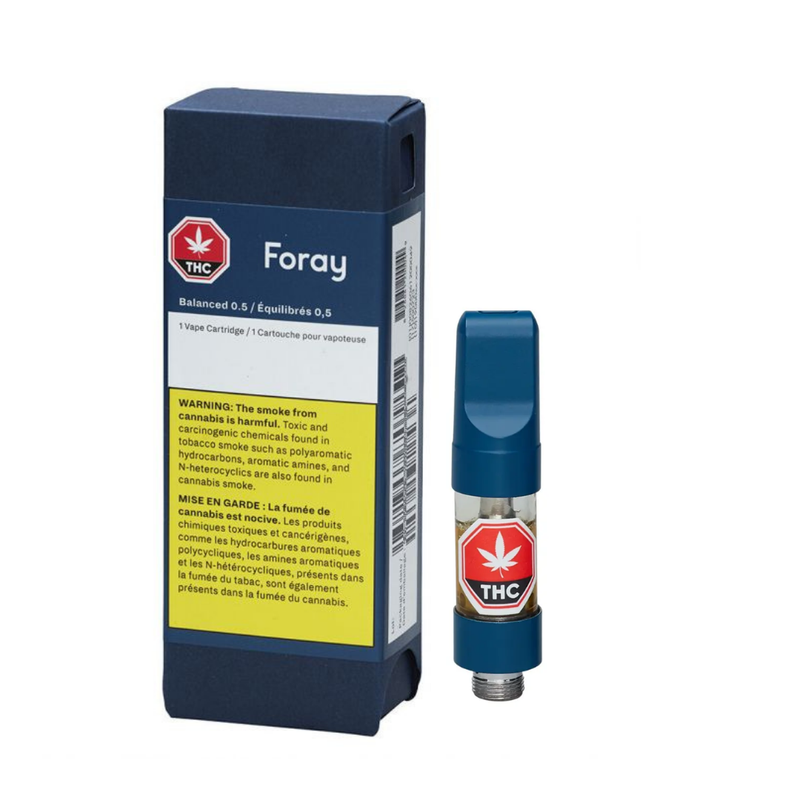 Mango Haze Balanced 510 Vape Cartridge by Foray-Morden Cannabis Foray 510 Cartridges 0.5g Mango Haze Balanced 510 Vape Cartridge by Foray