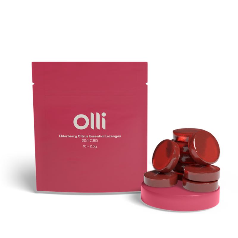 Morden Cannabis & Bong Shop Olli Elderberry Citrus Essential Lozenges