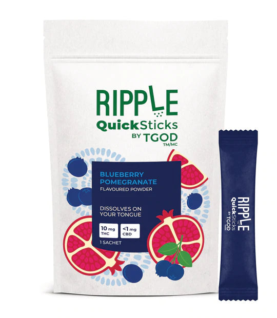Morden Cannabis & Bong Shop Ripple Quicksticks Blueberry Pomegranate Powder