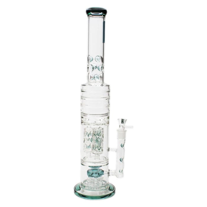 BoroSci Glass 22" Double Cluster Barz Perc Glass Bong