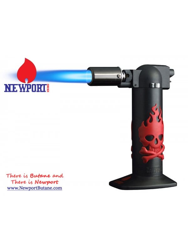 Newport Zero Skull 6" Torch-Morden Cannabis & Bong Shop Newport Accessories Red Skull Newport Zero Skull 6" Torch