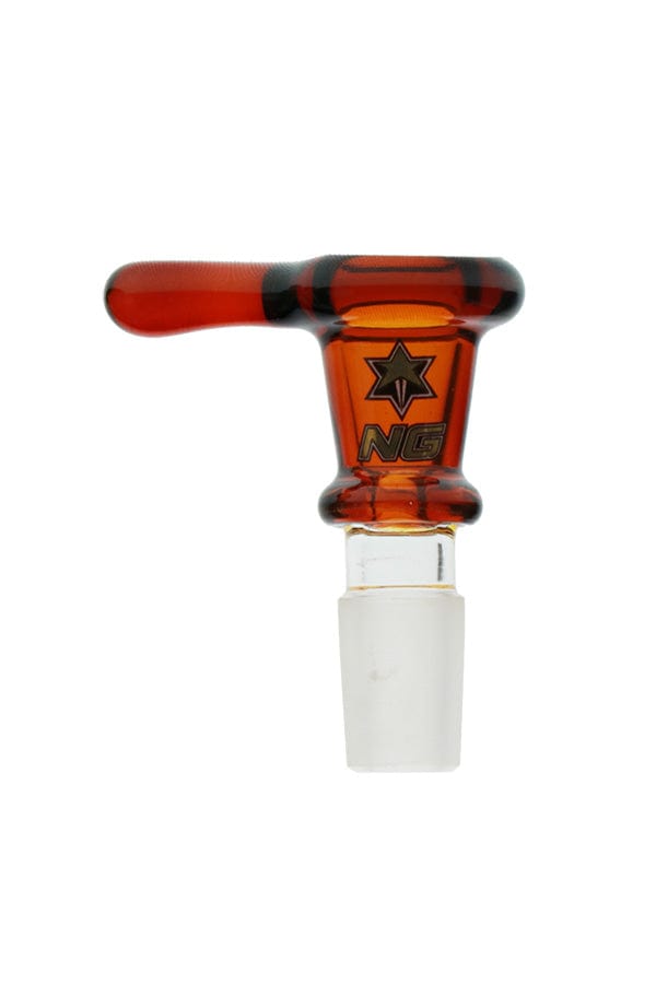 Nice Glass Thumper Mould-Made Color Bowl-Morden Cannabis & Bong Shop Nice Glass Accessories 14mm / Amber Nice Glass Thumper Mould-Made Color Bowl-14mm