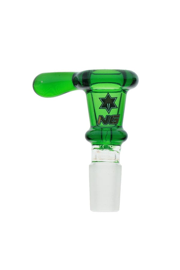 Nice Glass Thumper Mould-Made Color Bowl-Morden Cannabis & Bong Shop Nice Glass Accessories 14mm / Green Nice Glass Thumper Mould-Made Color Bowl-14mm