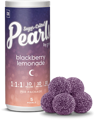Pearls By Grön Edibles 5/pkg Blackberry Lemonade 1:1:1 Pearls By Grön-Morden Vape SuperStore & Cannabis