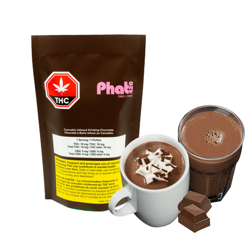 Phat40 OMG Drinking Chocolate-Morden Cannabis & Bong Shop Manitoba Choklat Edibles 55g Phat40 OMG Drinking Chocolate